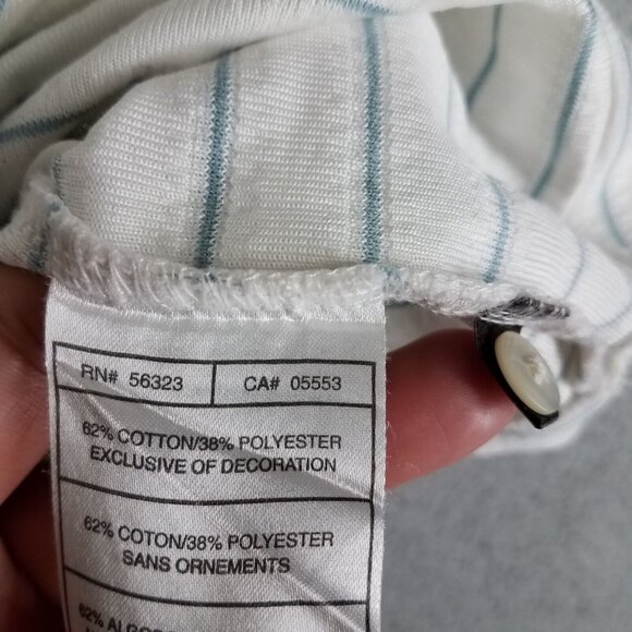 Nike Tiger Woods Polo Shirt Adult Medium White Stripe Falcon Point Golf Club Men - Picture 14 of 15